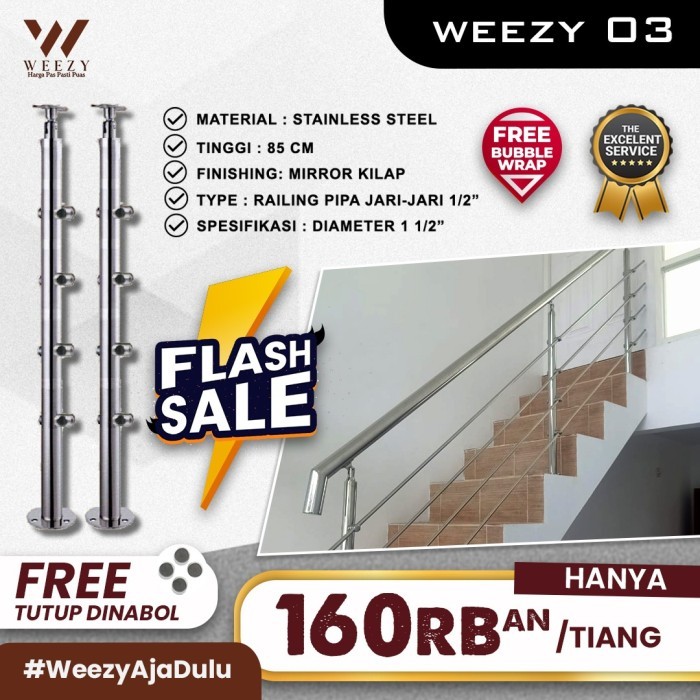 Weezy 03 Railing Tangga Stainless Steel