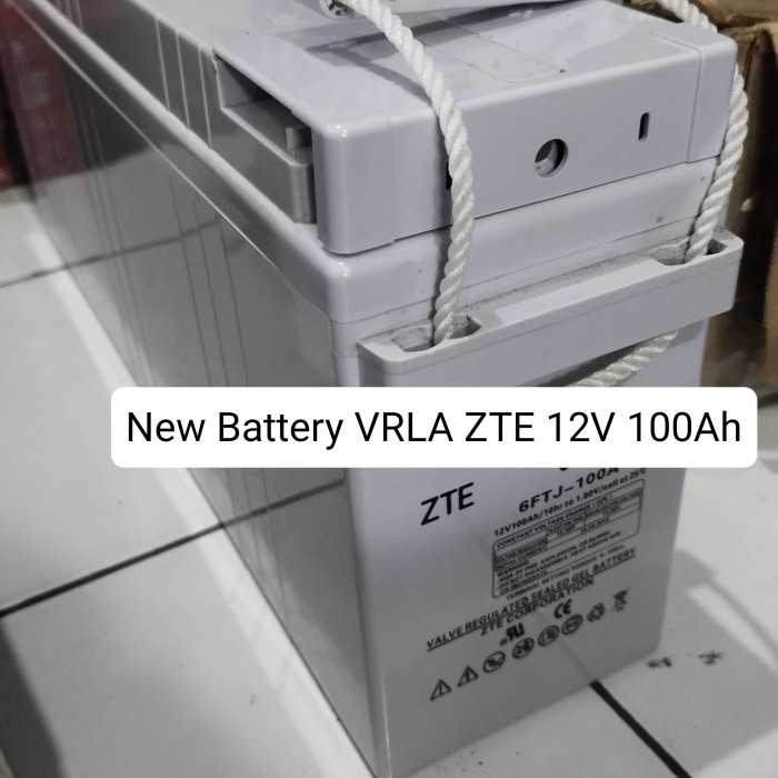 New Battery VRLA 100Ah Merk ZTE Bergaransi Best Performa