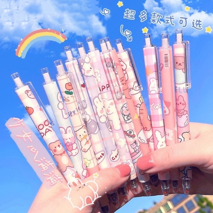 

Vee [Unggulan] Perlengkapan Sekolah Siswa Pena Kartun Yang Dapat Ditarik