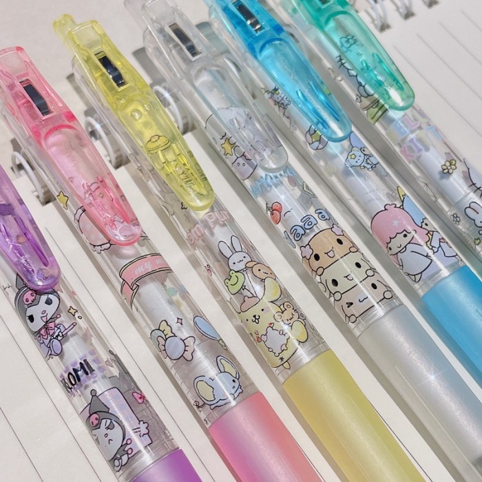 

Vee 6Pcs /Set Anime Stationery Kawaii Pen Kartun Lucu Perlengkapan Sekolah