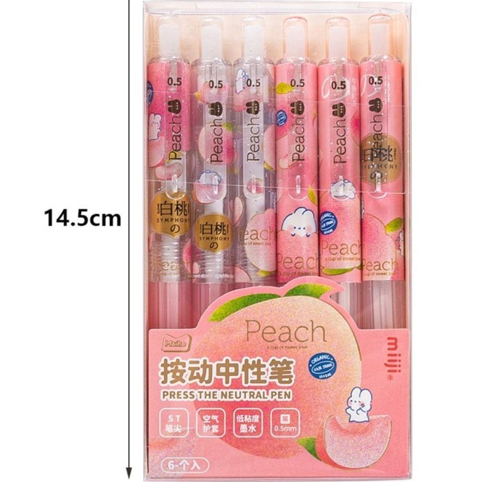 

Vee Karen 6Pcs /Set Gel Pens Perlengkapan Kantor Sekolah Alat Tulis Tinta