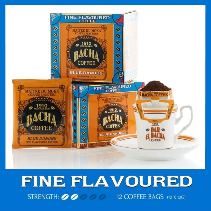 

Bacha Coffee Blue Danobe Fine Flavoured Coffee 12 Bags