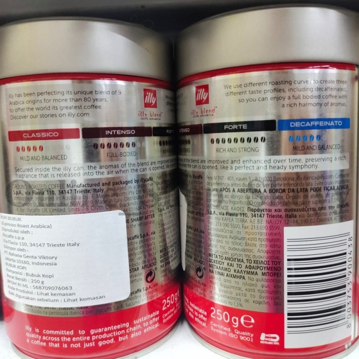 

Illy Coffee Ground 250Gram