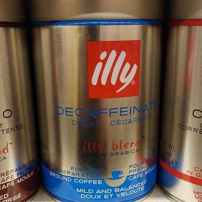 

Kopi Illy Decaffeinated Ground Bubuk Tin 250 Gr Coffee