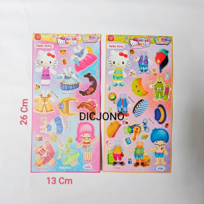 BONEKA KERTAS (BK) BONGKAR PASANG (BP) JUMBO / MAINAN JADUL DRESS UP ORIGINAL QUALITY