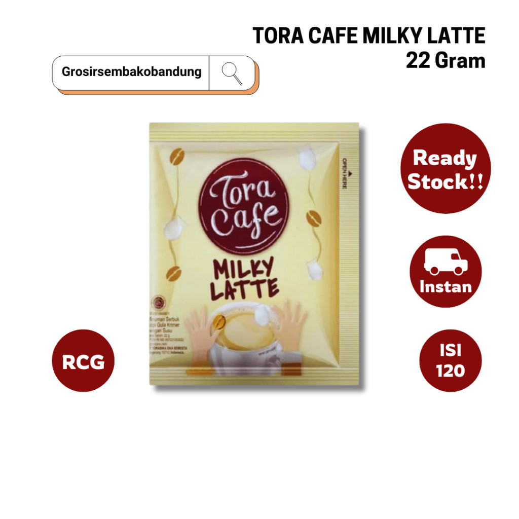 

TORA CAFE KOPI INSTANT MILKY LATTE RCG 10x22g - 1 Dus - Kota Bandung