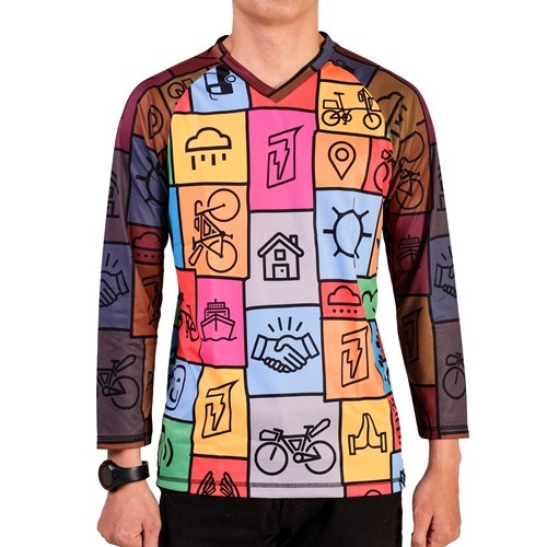 RB Jerjhon Jersey Olahraga Sepeda Gowes Unisex - Tuyat