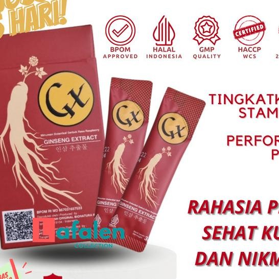 Gx Ginseng Numan Serbuk Ekstrak Gingseng Korea Guarana Bpom Halal