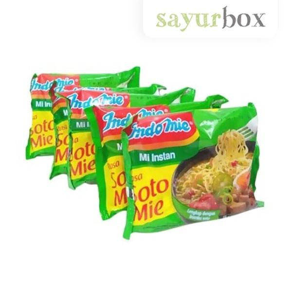 

Bundling Indomie Soto Mie 70 gram 5 pcs Sayurbox