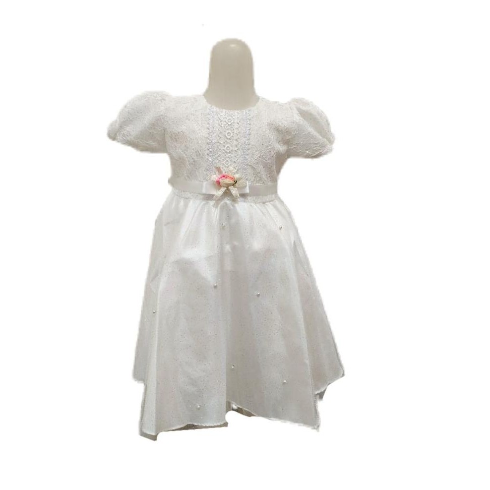 Dress Anak Putih - Dress Putih - Baju Pesta Anak Perempuan