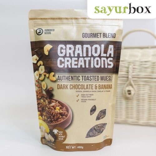 

Granola Creation Dark Chocolate and Banana 400 gram Sayurbox