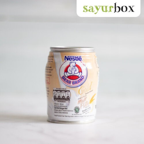 

Nestle Bear Brand Susu Steril Gold White Malt 140 ml Sayurbox