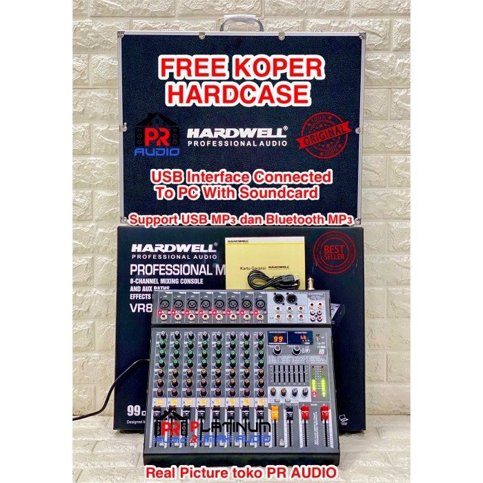 Mixer Audio HARDWELL VR 8 PRO / VR 8PRO / VR8PRO (ORIGINAL) SOUNDCARD