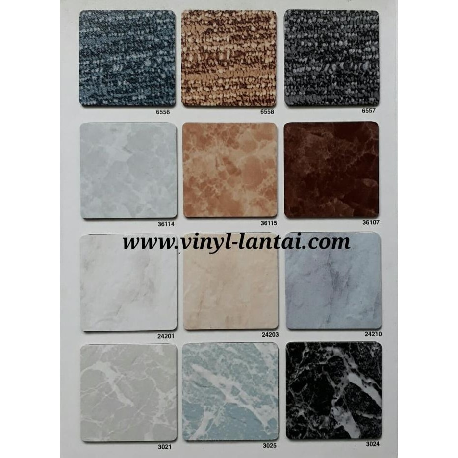 Vinyl Tile Maxwell Motif Polos Dan Marmer Untuk Lantai