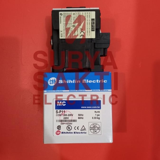 Kontaktor / Contactor Sp11 / S-P11 Shihlin Electric 3 Phase 20 A