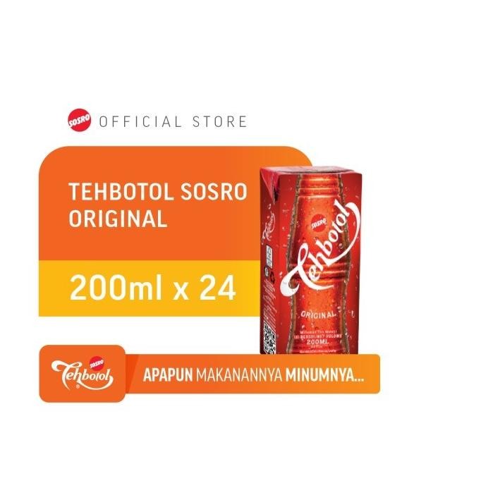 

TERBARU TEHBOTOL SOSRO KOTAK ORIGINAL 200ML ISI 24 PCS !!!!!