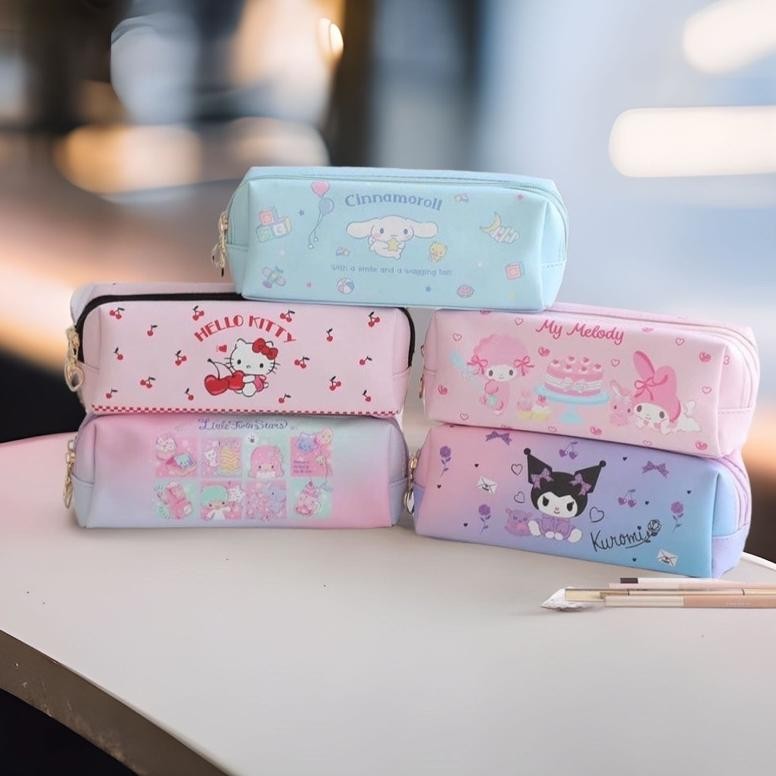 

er-90 TEMPAT PENSIL 2 SEKAT MOTIF KARTUN SANRIO PREMIUM CINAMOROLL MELODY KUROMI LUCU Viral