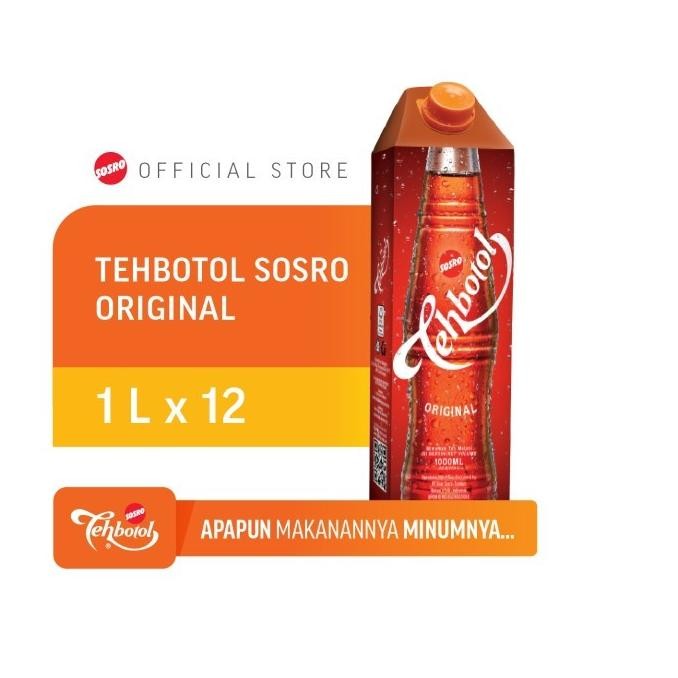 

TERBARU TEHBOTOL SOSRO KOTAK 1L ISI 12 PCS !!!!!