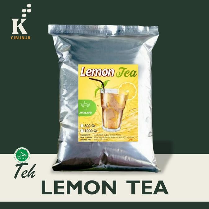 

BIG SALE RASA LEMON TEA BUBUK MINUMAN KILOAN BUBBLE POWDER DRINK JAVALAND 1KG !!!!!