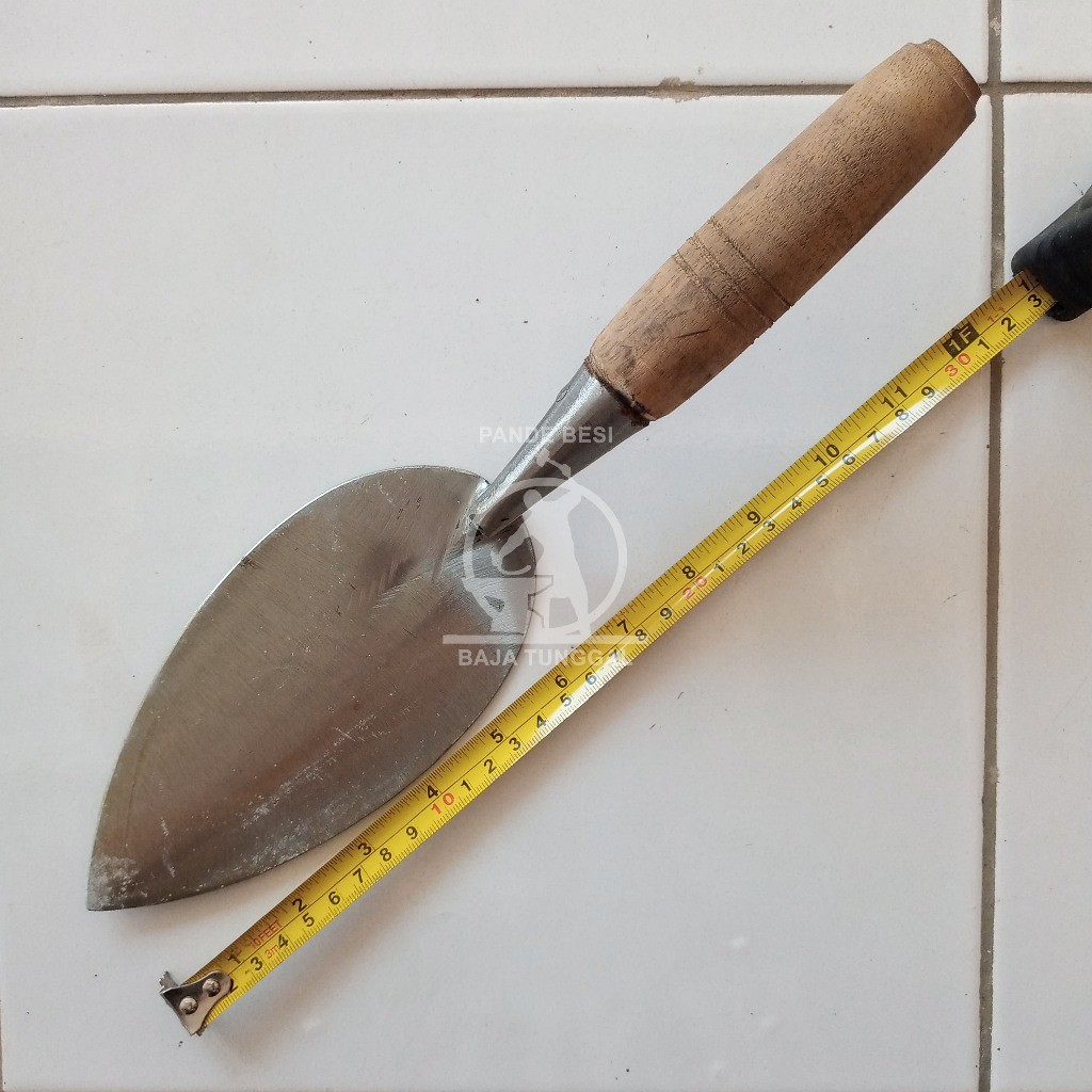 Cetok Semen Baja Tunggal Besar Panjang / Sendok Semen Baja Asli