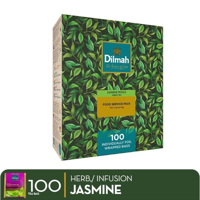 

BIG SALE DILMAH JASMINE GREEN TEA [KEMASAN FOIL ENVELOPE 100S] - TEH CELUP !!!!!