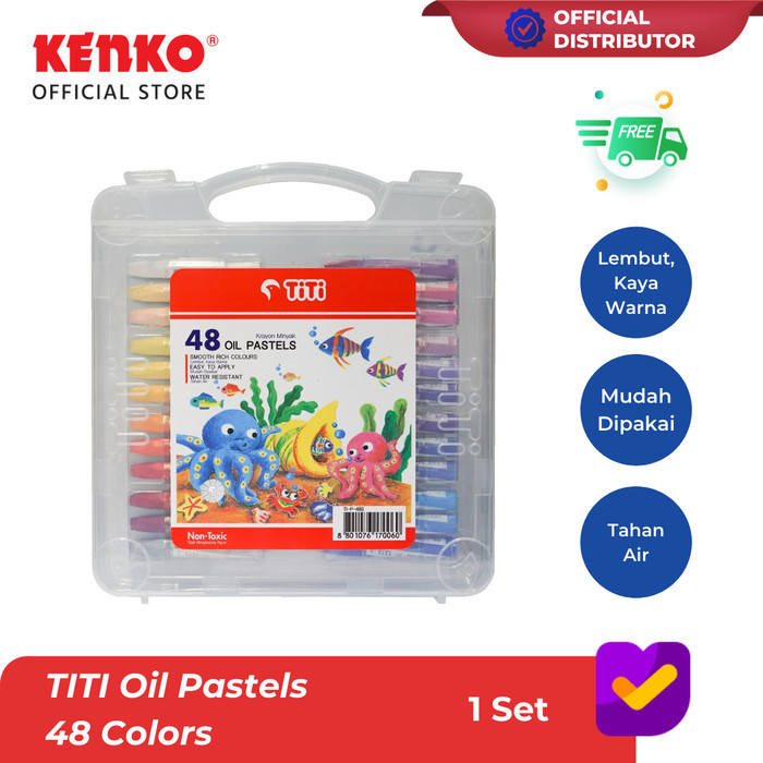 

Sale Titi Oil Pastel / Krayon / Crayon 48 Colors Kenko Stationery
