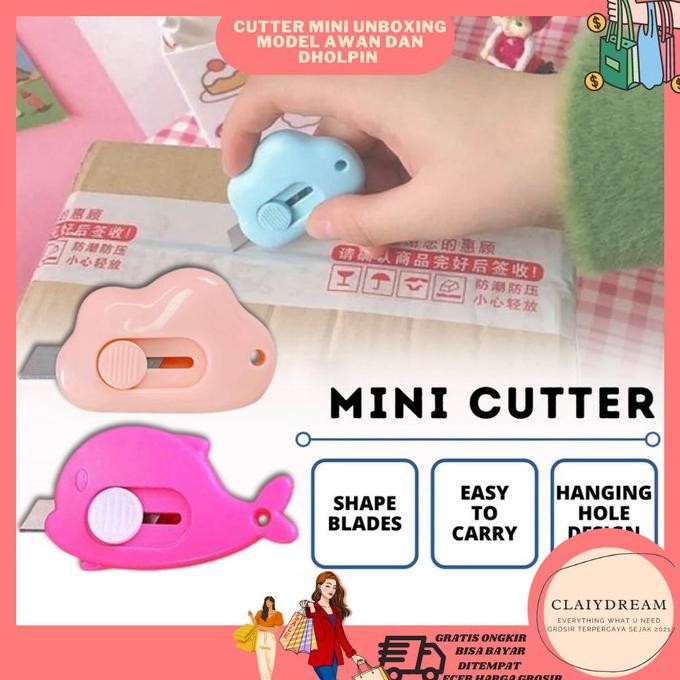 

[Per Pcs] Claiydream Cutter Slide Kecil Pemotong Kertas Travel Kit Cutter Slide