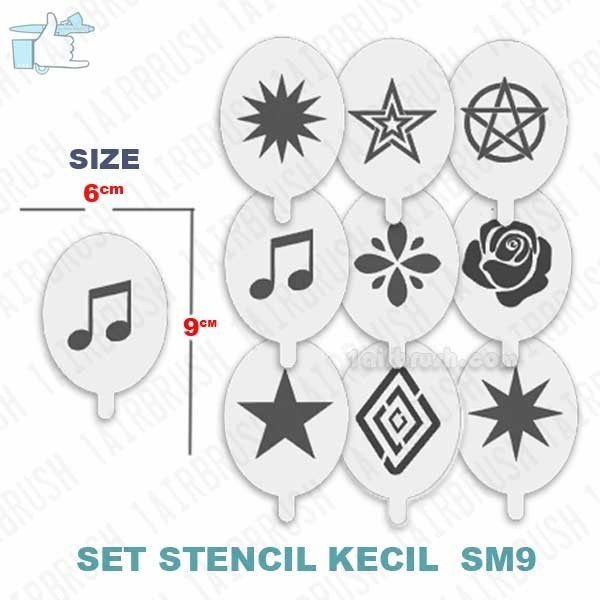 

Stencil Cetakan Gambar Set Kecil Airbrush Sm9 Hvr