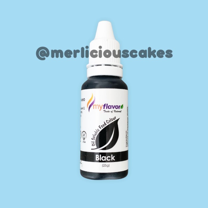

Black Oil My Flavor Food Colour Pewarna Makanan Buttercream