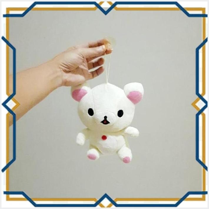 [BON] GANTUNGAN BONEKA RILLAKUMA PUTIH CUTE SIZE 15 CM/ BONEKA RILLAKUMA