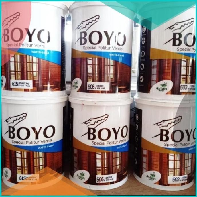 POLITUR VERNIS KAYU BOYO WATER BASE 1 KG / PLISTUR KAYU PERNIS KUSEN