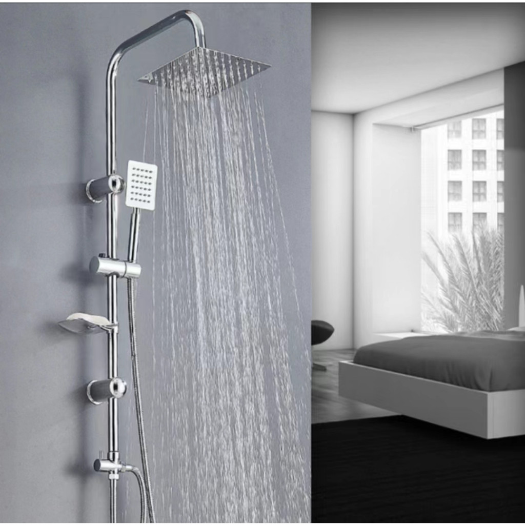Shower Set Kamar Mandi Rain Shower/Set Shower Air Panas Dingin Alat Mandi Kamar Mandi
