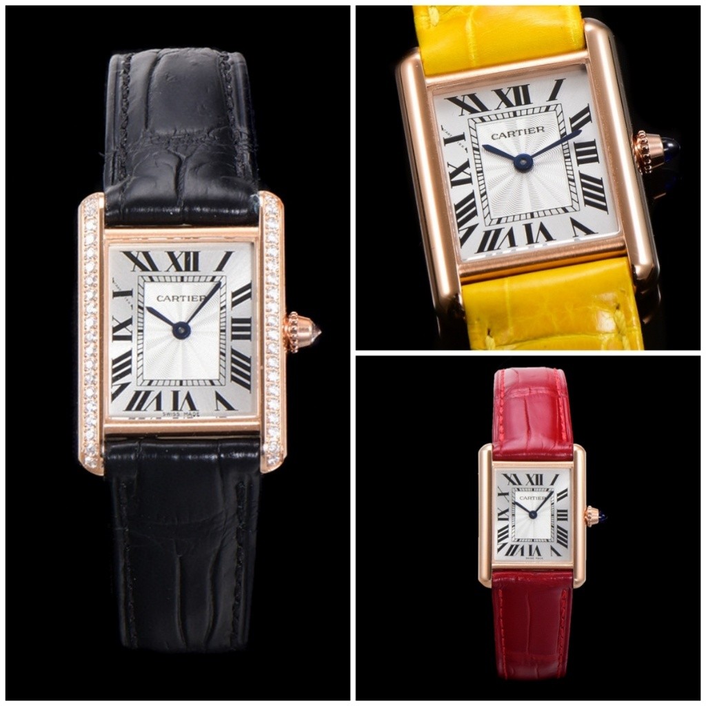 Pre order CARTIER TANK LOUIS CARTIER Jam Tangan Kulit Asli