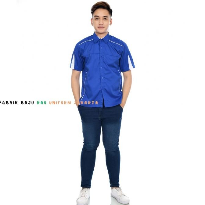 Baju Kerja Murah Tangan Pendek Kemeja Kantor Seragam Karyawan Perusaha Premium Berkualitas