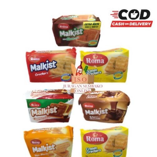 

Roma Malkist Biskuit Biscuit All Varian Rasa Cream Crackers Malkist