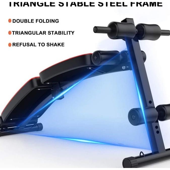 Kursi Alat Fitness Gym Bench Press Abdominal Foldable