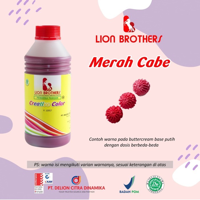 

Pewarna Merah Cabe Lion Brothers 750CC