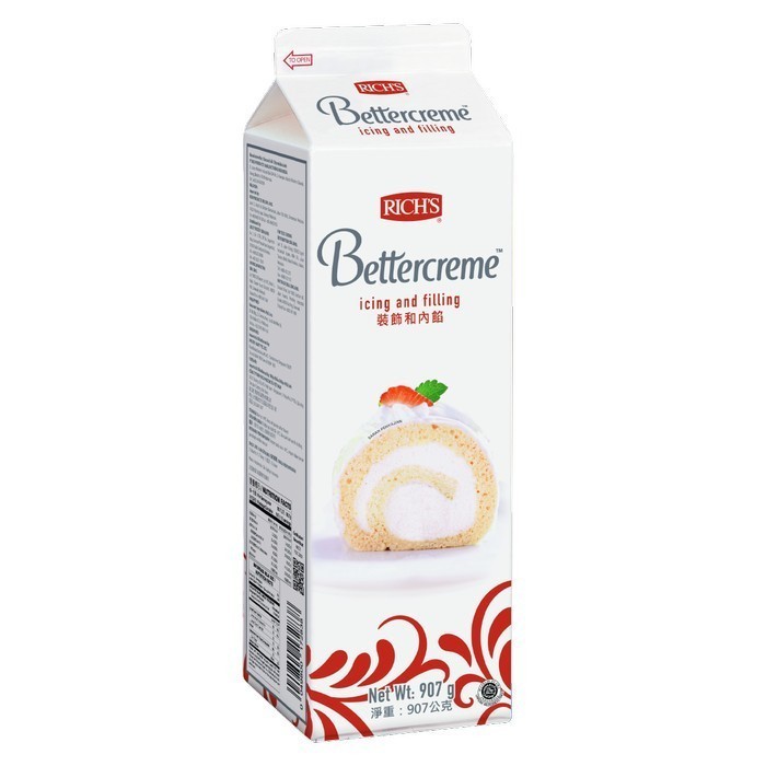 

Rich Rich's Bettercreme 907 Gram Richs Butter Cream Icing Filling
