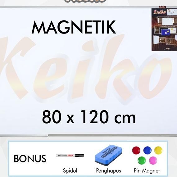 

Papan Tulis Whiteboard Gantung Magnet Single Face Keiko 80 X 120 Cm