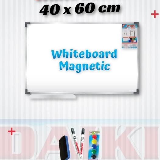 

Whiteboard / Papan Tulis Magnetic Uk 40X60 Cm