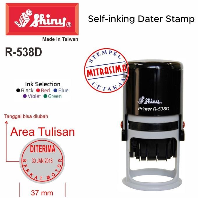 

Stempel Shiny R-538D ( R538D Bulat Dengan Tanggal Tipe R 538D ) Tersedia