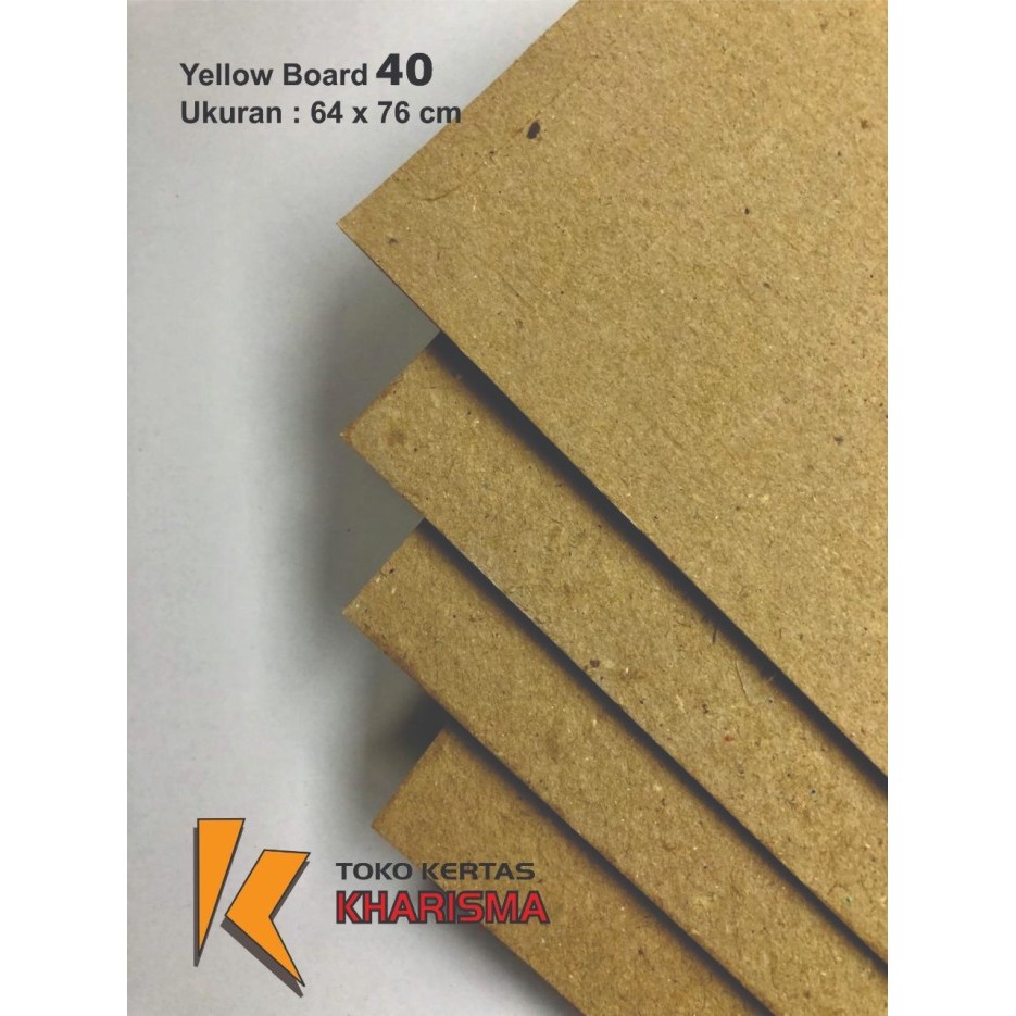 

Ready YELLOW BOARD NO: 40 / Pack Isi @ 40 Lembar