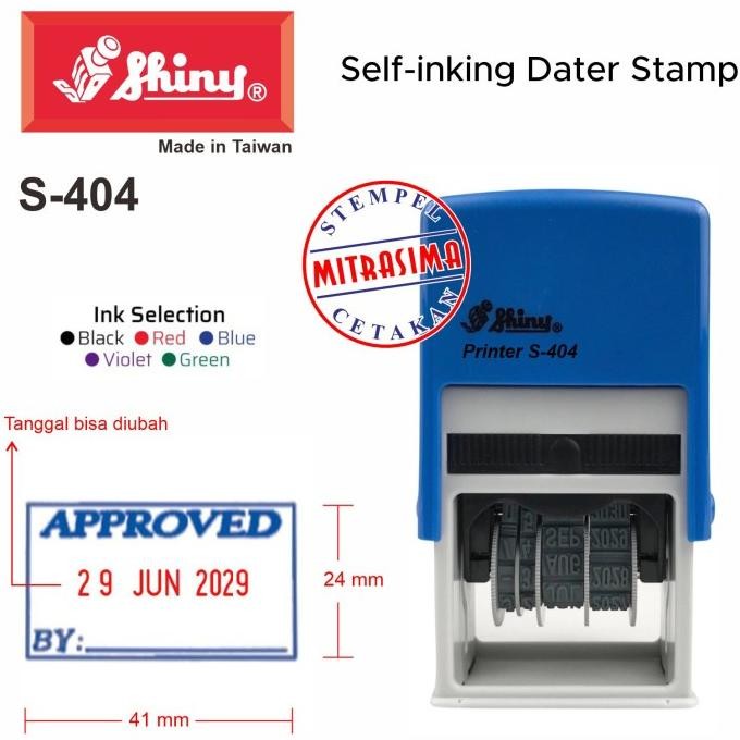 

Stempel Shiny S-404 ( Approved Dengan Tanggal S404 Tipe S 404 ) Tersedia