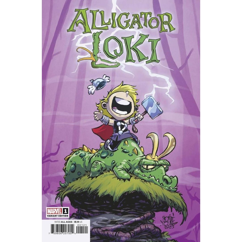 Sale Alligator Loki #1 Skottie Young Variant