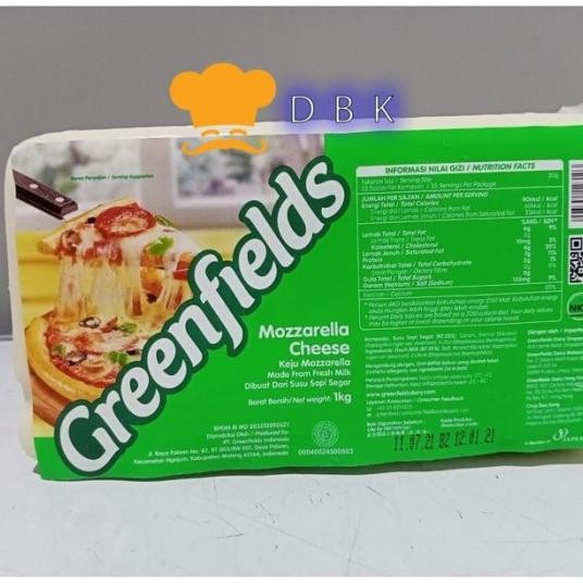 

Greenfield Mozarella Cheese 1Kg Keju Moza