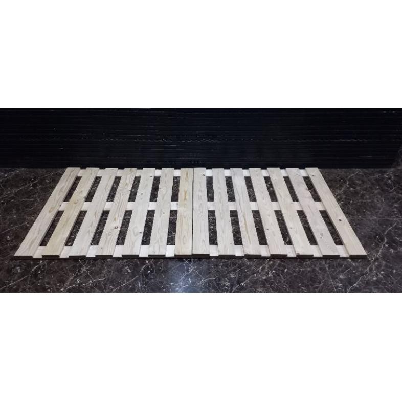 Murah Meriah Alas Tempat Tidur Palet Kayu Jati Belanda / Dipan Kayu / Dipan Kasur Kayu Palet Jati Be