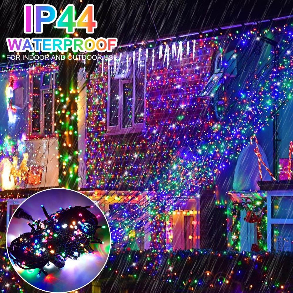 Racun Shopee Anbolt 20 Meter Lampu Hias Natal 10 Meter Lampu Cafe Outdoor Waterproof Lampu Kelap Kel