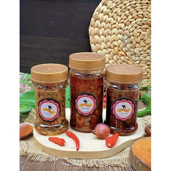 

Promo!!! 1 Paket Isi 3 Sambal Baby Cumi + Tongkol Suwir + Sambal Ikan Asin