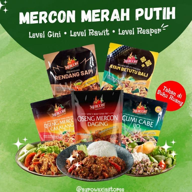 

Oseng Mercon Merah Putih Daging Cakalang Cumi Cabe Ijo Rendang Sapi Ayam Betutu Bali