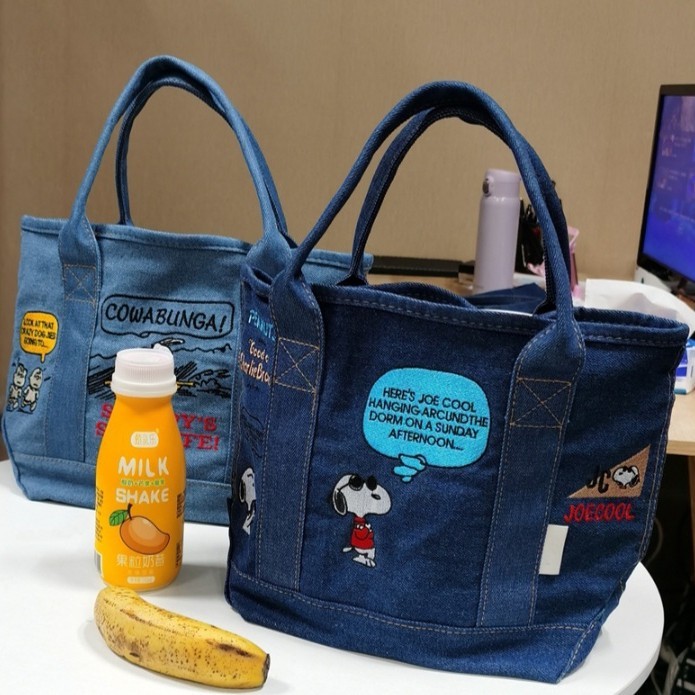 SPECIAL Tas Snoopy / Tas Jeans Snoopy / Tas Tenteng Snoopy / Tas Tangan Import